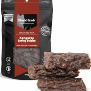 Black Hawk Dog Treats Kangaroo Jerky Sticks 100G