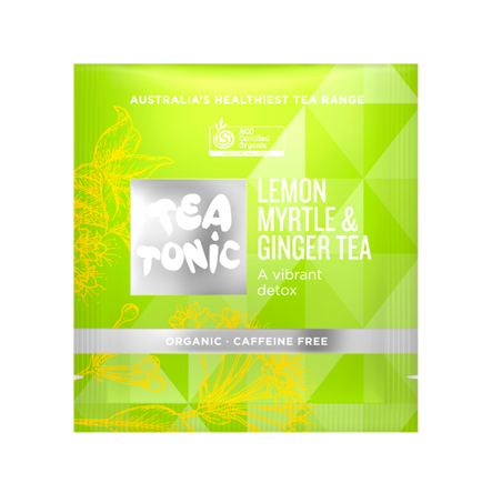 Tea Tonic - Lemon Myrtle & Ginger Tea - 20 Teabags Box Organic - Image 4
