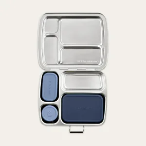 CrunchBox™ Lunch Box | Indigo 3 Pot Set