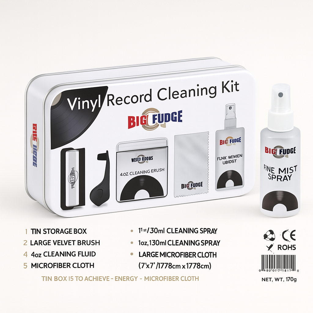 Vinyl Record Cleaning Kit in Tin