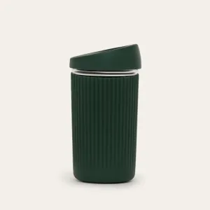 Reusable Glass Coffee Cup | Moss 12oz
