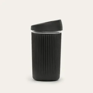 Reusable Glass Coffee Cup | Liquorice 12oz