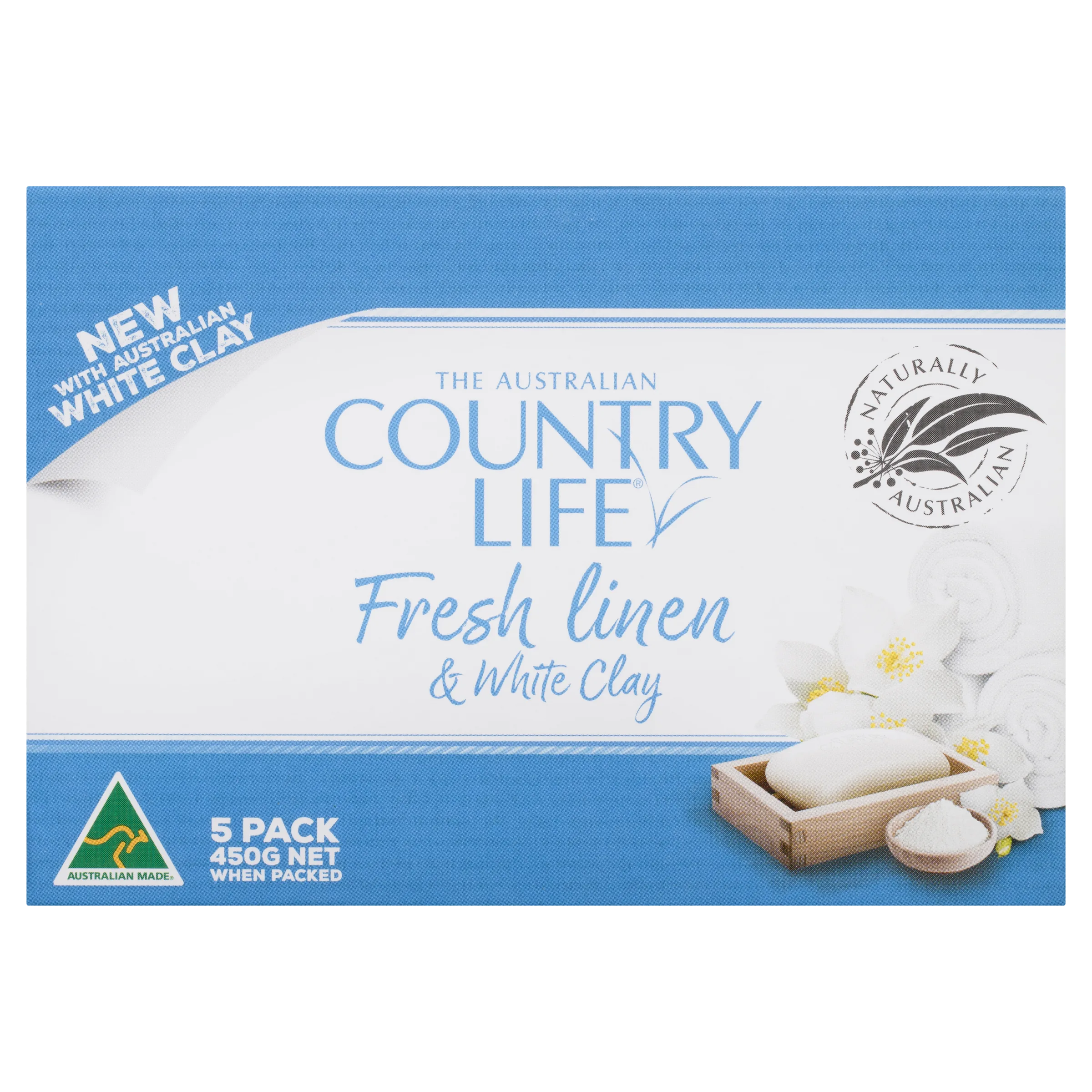 Country Life Fresh Linen and White Clay 5 Pack - Image 4