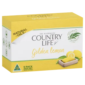 Country Life Golden Lemon Soap 5 Pack