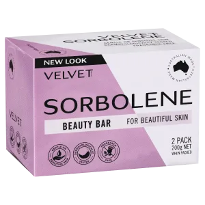 Velvet Sorbolene Beauty Bar 2 pack 200g