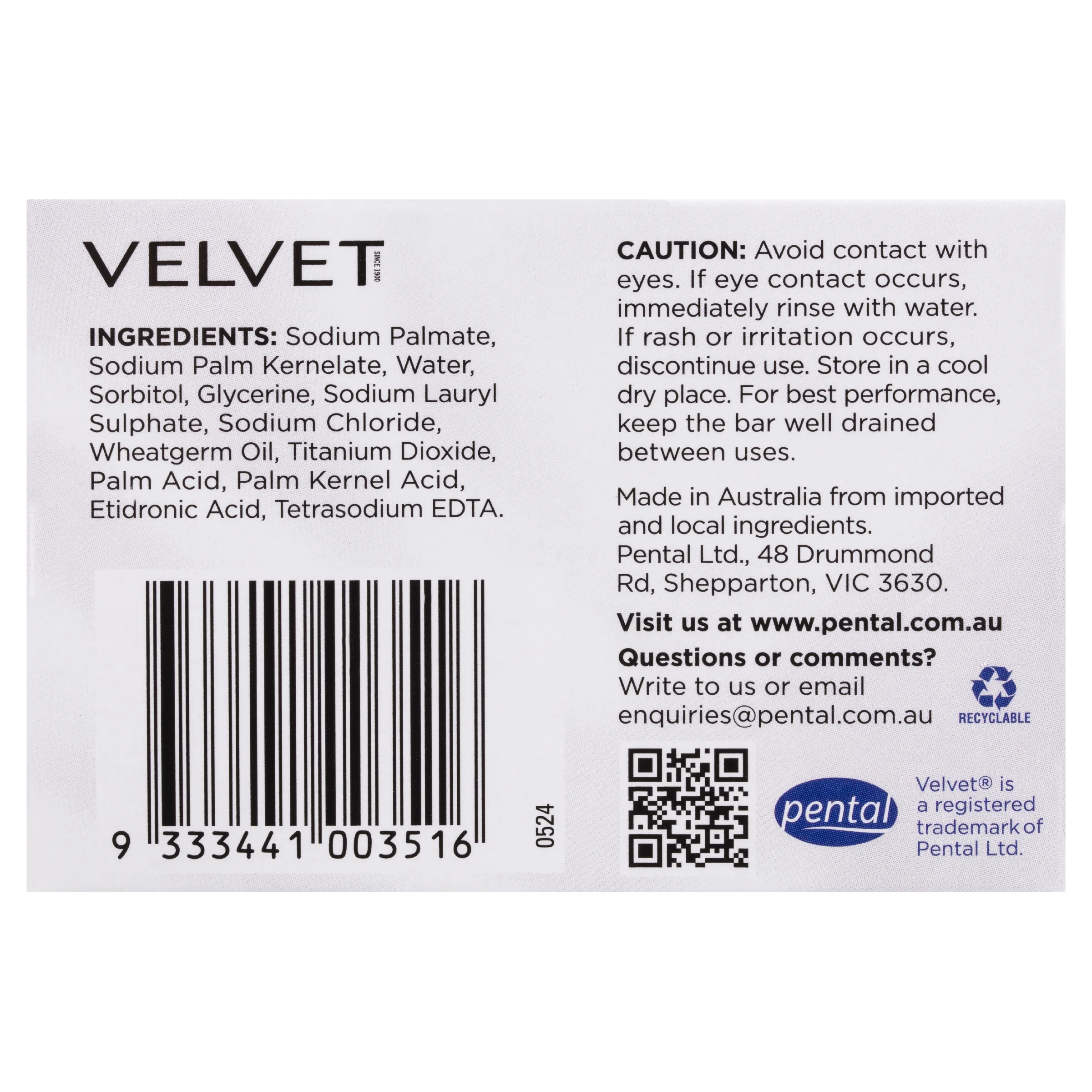 Velvet Sorbolene Beauty Bar 2 pack 200g - Image 8