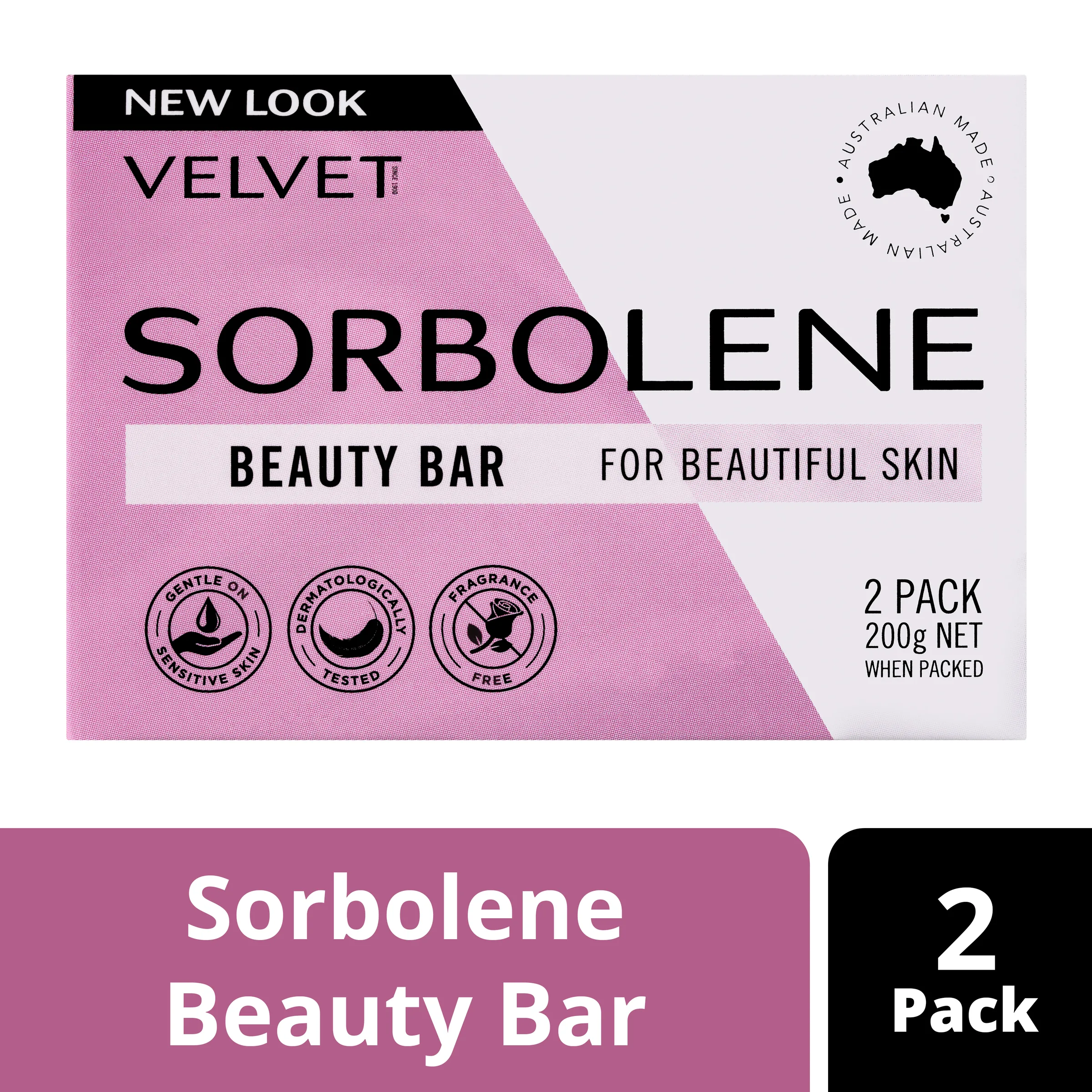 Velvet Sorbolene Beauty Bar 2 pack 200g - Image 9