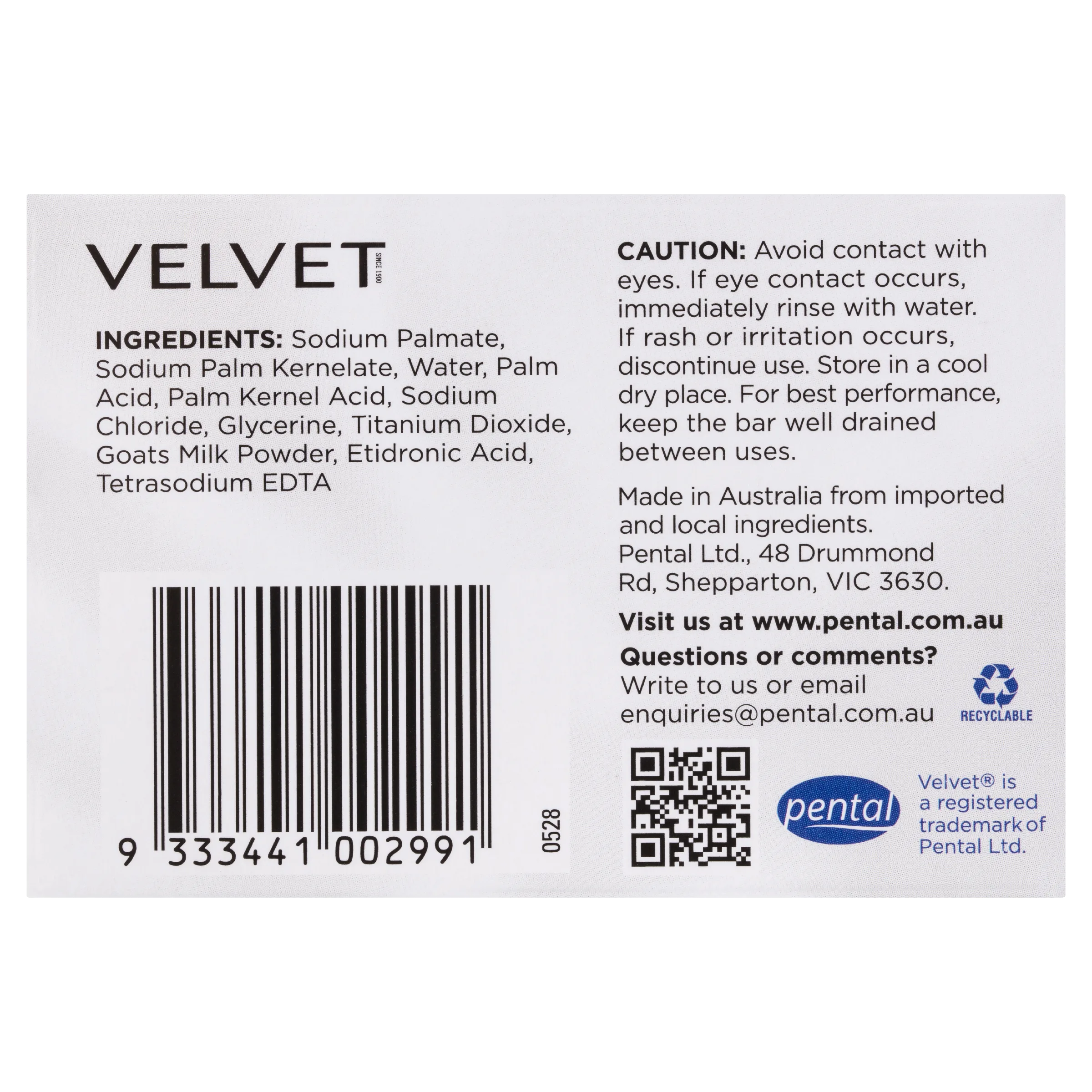 Velvet Goats Milk Beauty Bar 200g - Image 8