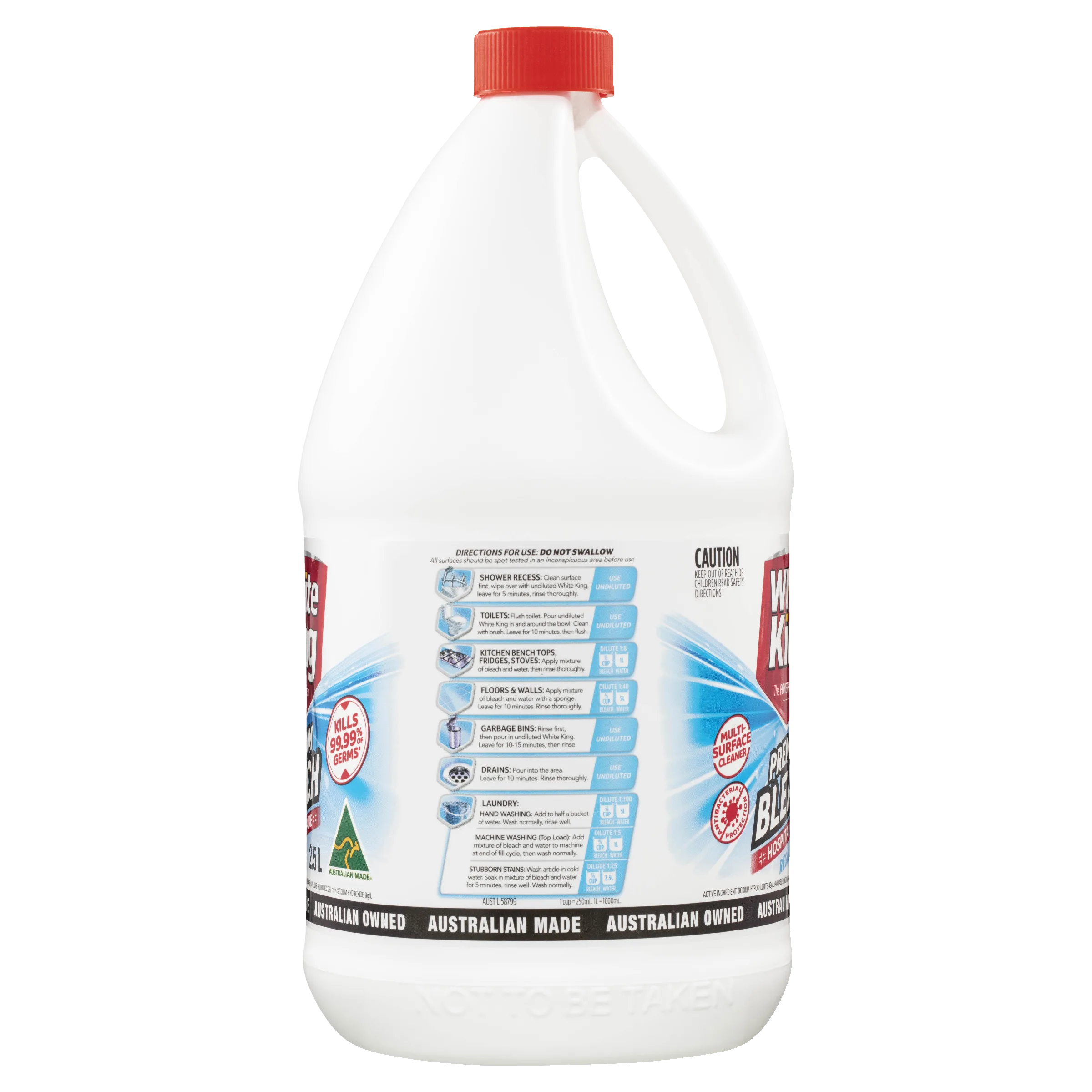 White King Bleach Regular 2.5L - Image 4