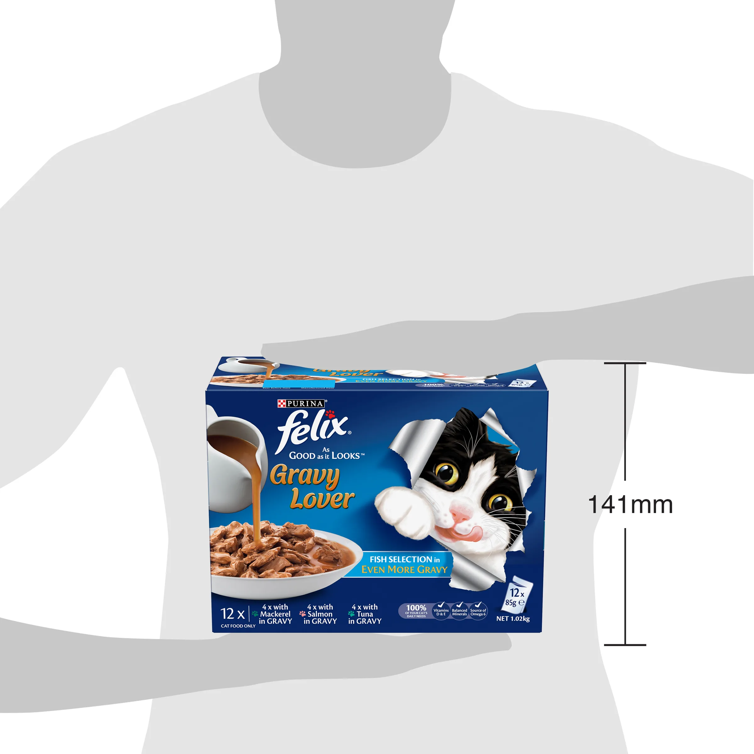 FELIX Adult As Good as it Looks™ Gravy Lover Meat Selection Wet Cat Food 12x85g - Image 12