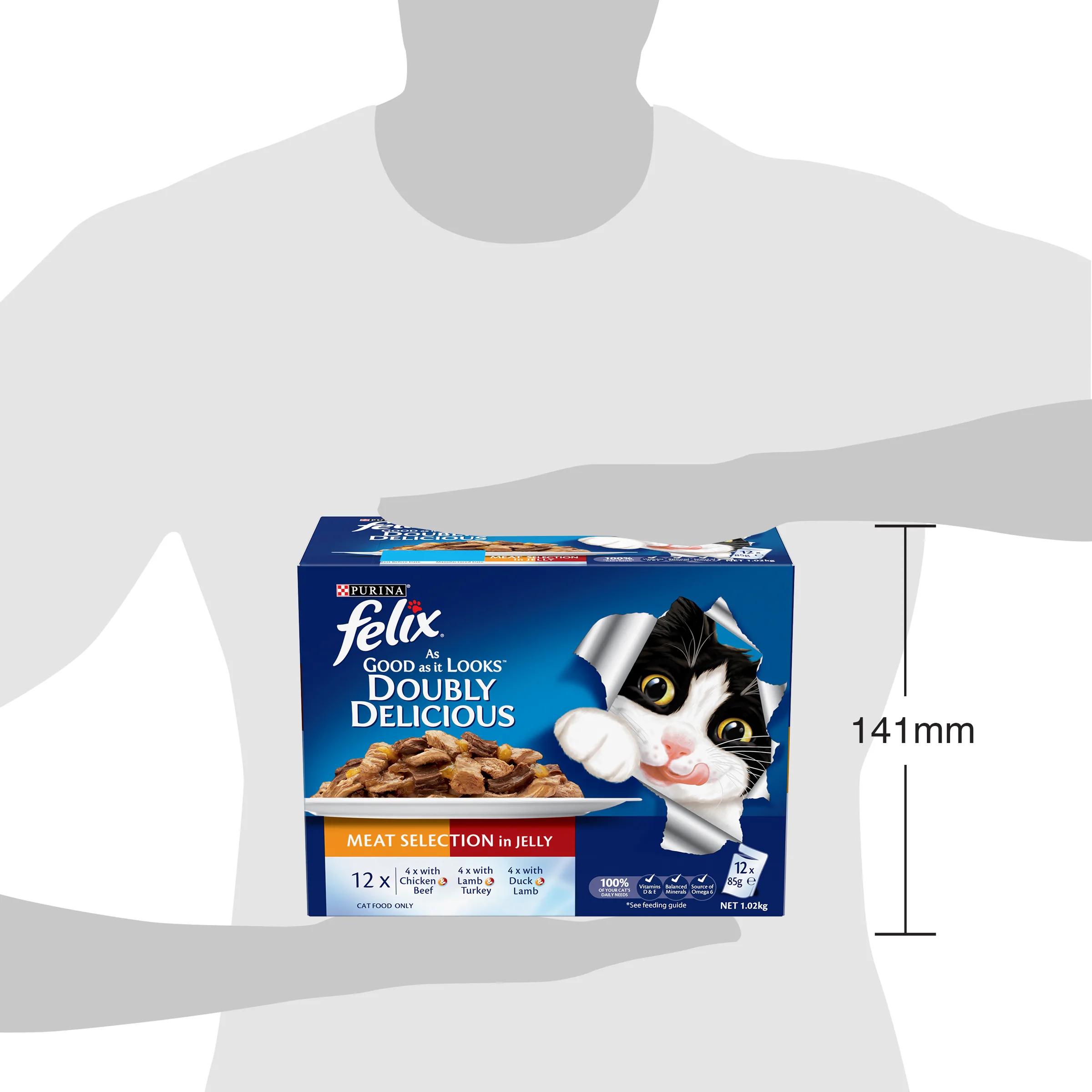 FELIX Adult As Good as it Looks™ Doubly Delicious Meat Selection in Jelly Wet Cat Food 12 x 85g - Image 10