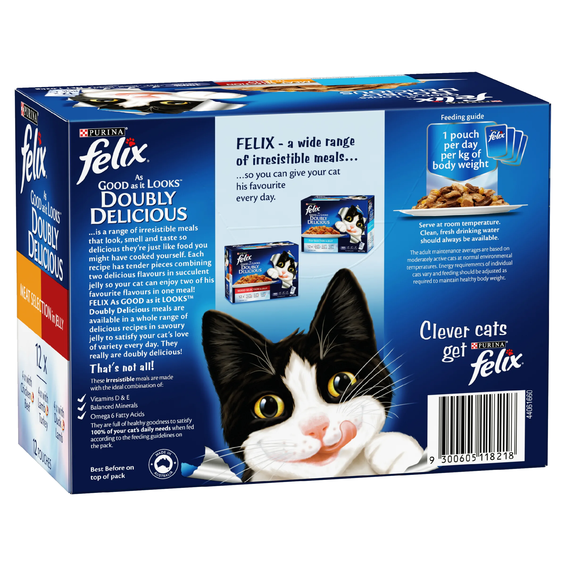 FELIX Adult As Good as it Looks™ Doubly Delicious Meat Selection in Jelly Wet Cat Food 12 x 85g - Image 3