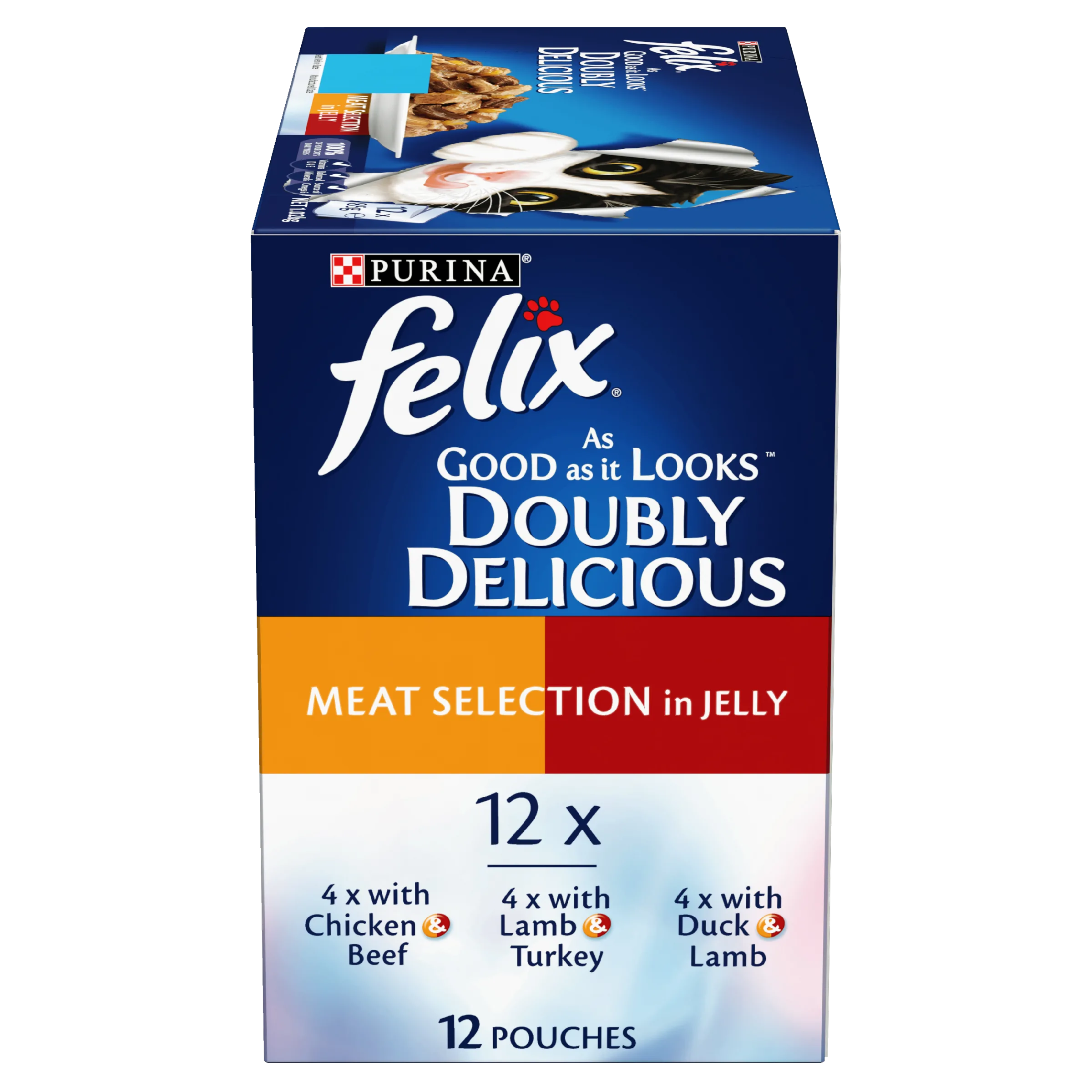 FELIX Adult As Good as it Looks™ Doubly Delicious Meat Selection in Jelly Wet Cat Food 12 x 85g - Image 5