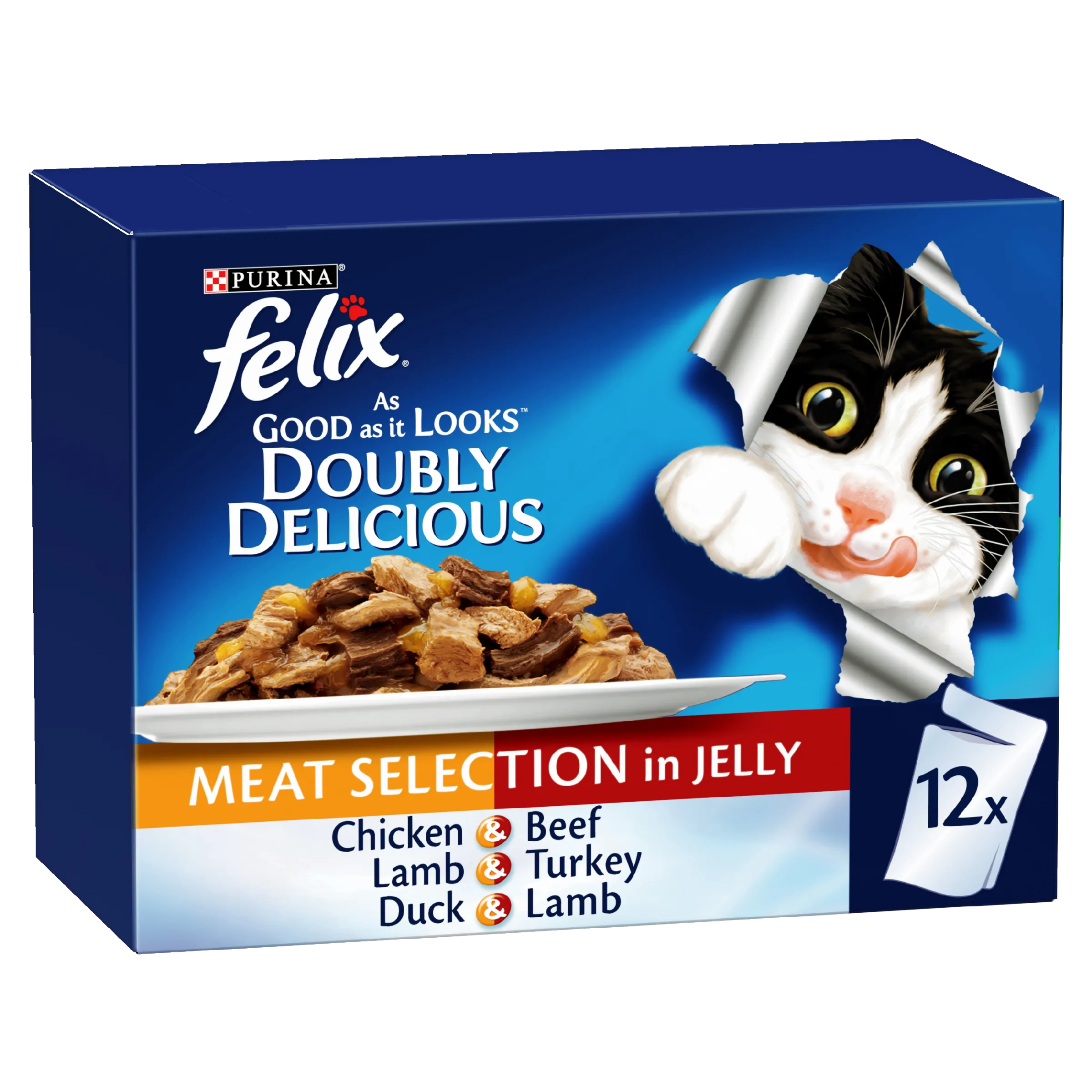 FELIX Adult As Good as it Looks™ Doubly Delicious Meat Selection in Jelly Wet Cat Food 12 x 85g - Image 15