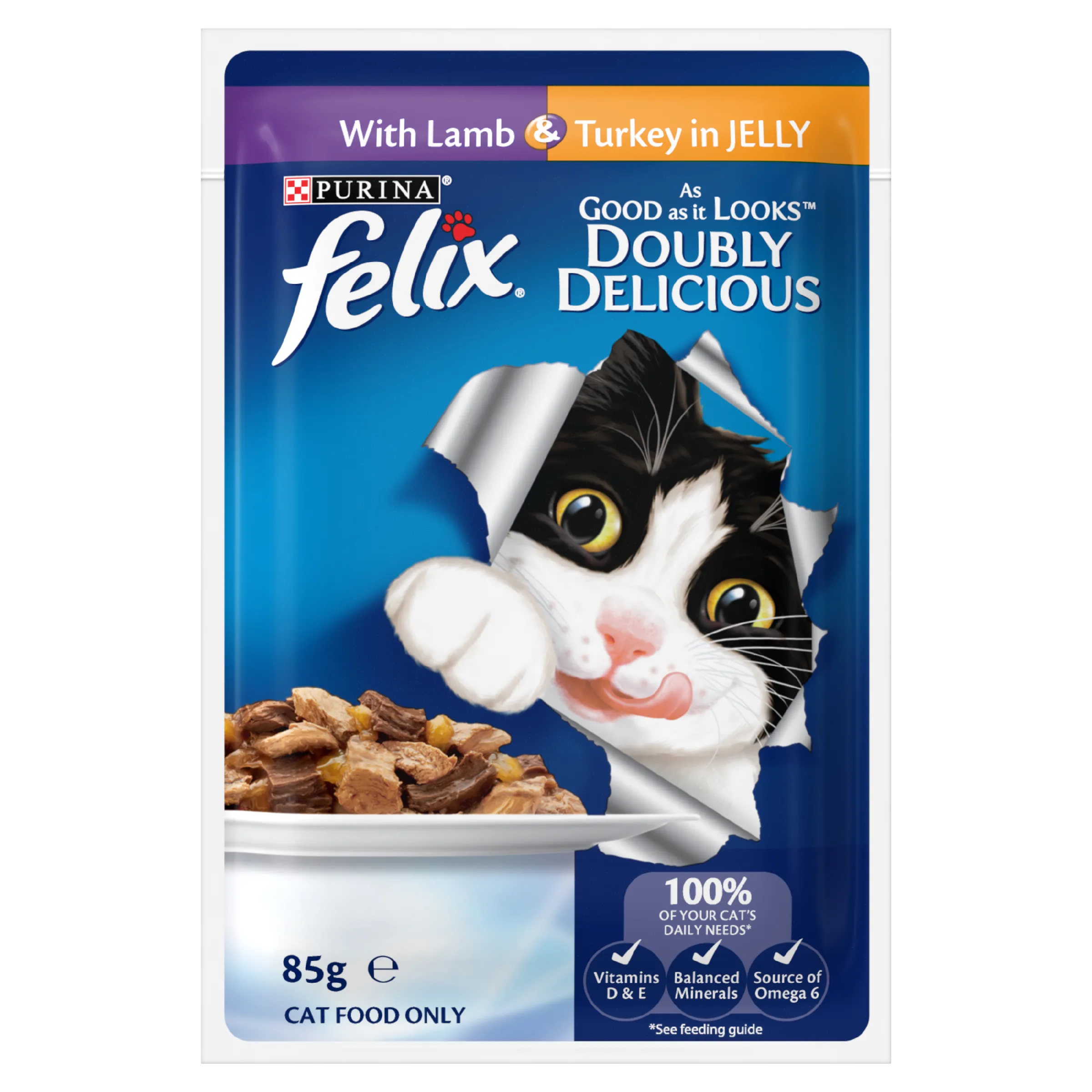 FELIX Adult As Good as it Looks™ Doubly Delicious Meat Selection in Jelly Wet Cat Food 12 x 85g - Image 8