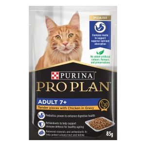 PRO PLAN Cat Food 7+ Chicken in Gravy 85g