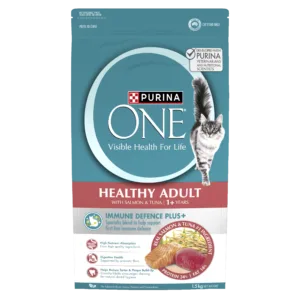 PURINA ONE Adult Salmon & Tuna Dry Cat Food Bag 1.5kg