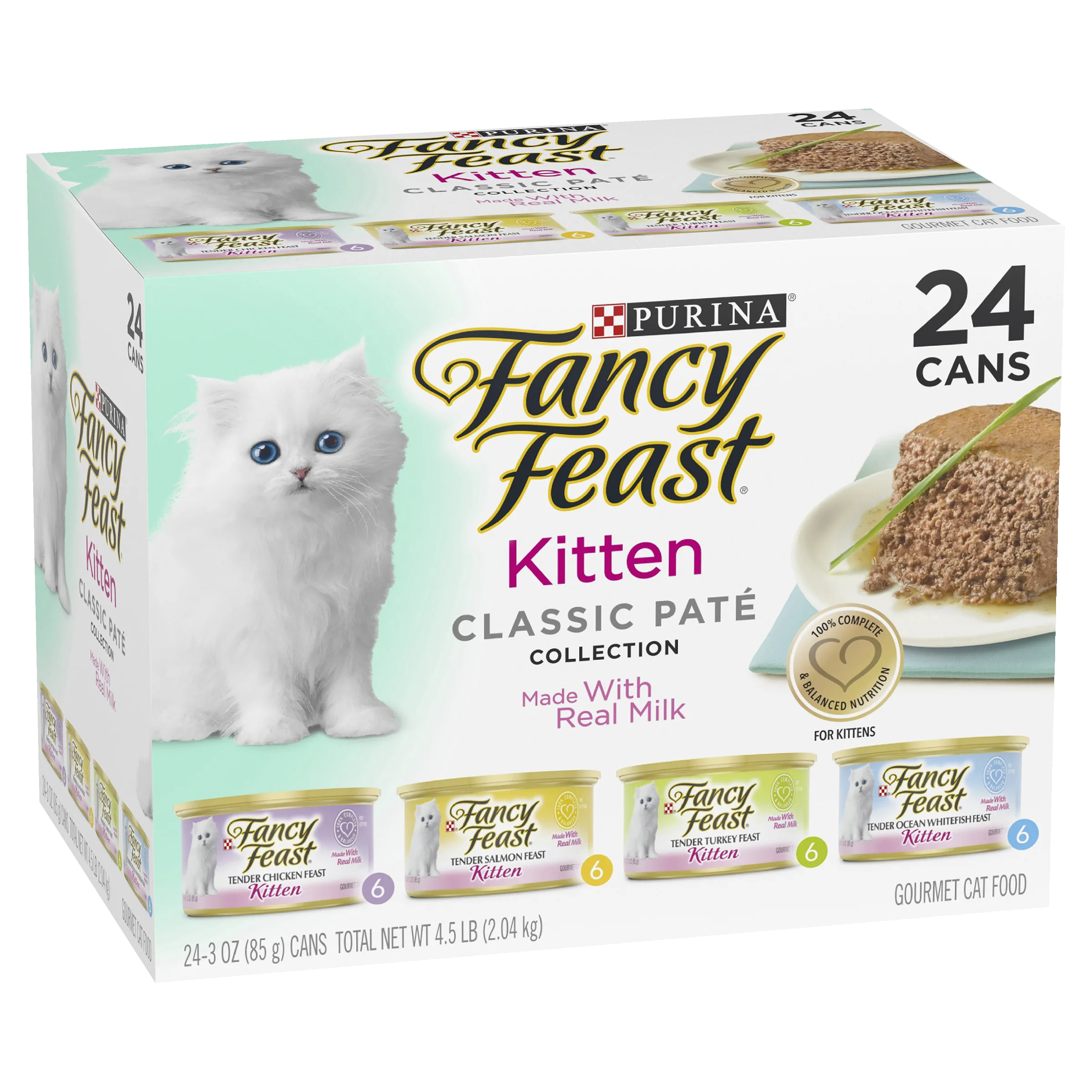 FANCY FEAST Kitten Classic Paté Collection Wet Cat Food 24 x 85g - Image 3