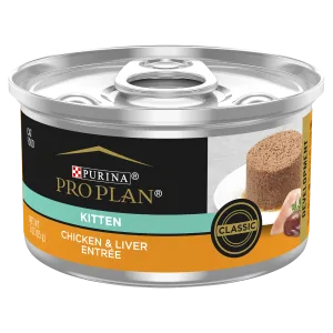 PRO PLAN Kitten Chicken & Liver Entrée Wet Cat Food 85g