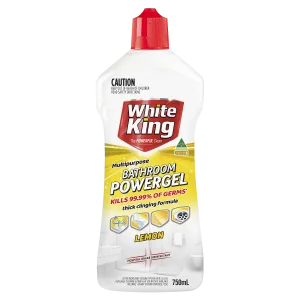White King Bathroom Power Gel Lemon 750mL