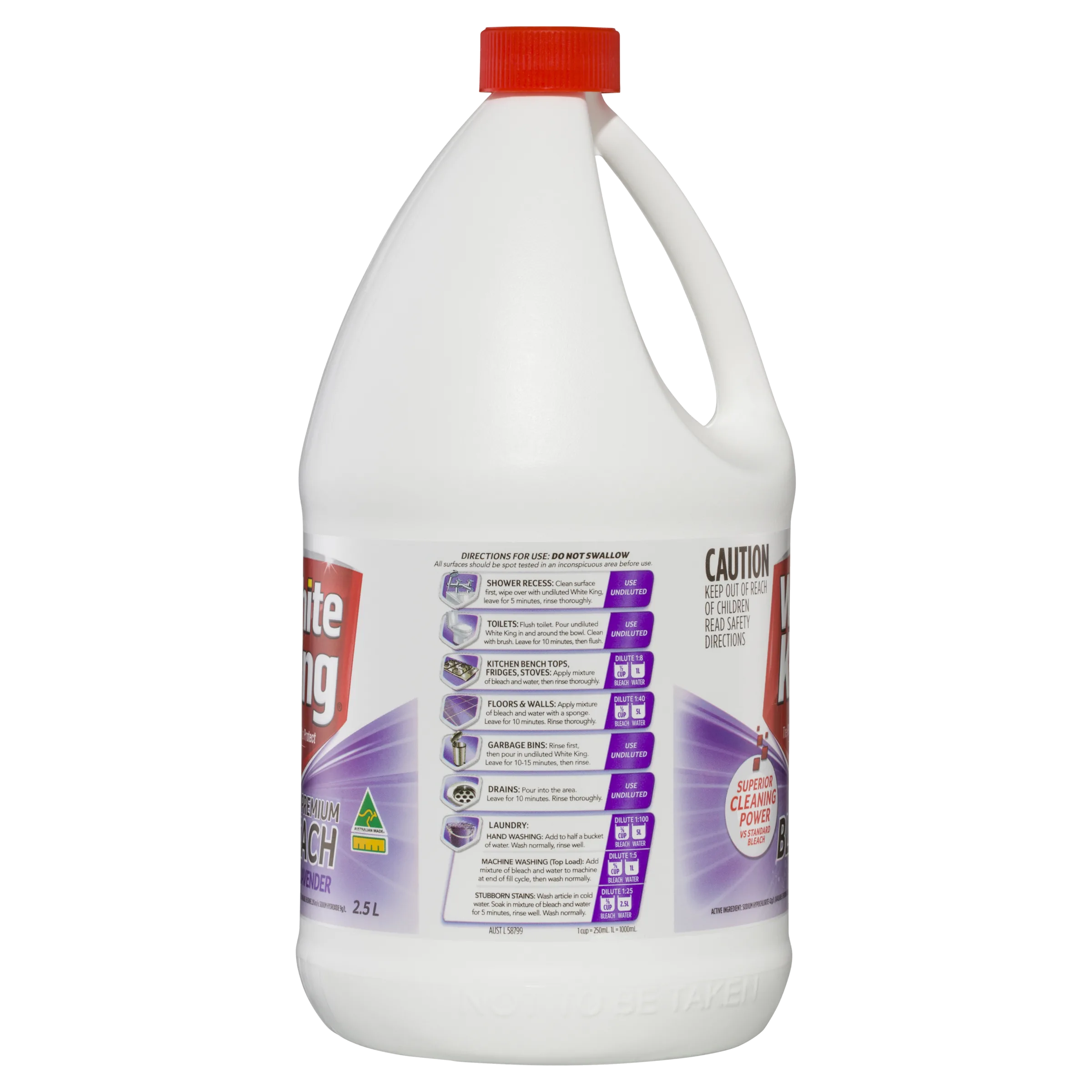 White King Bleach Lavender 2.5L - Image 4