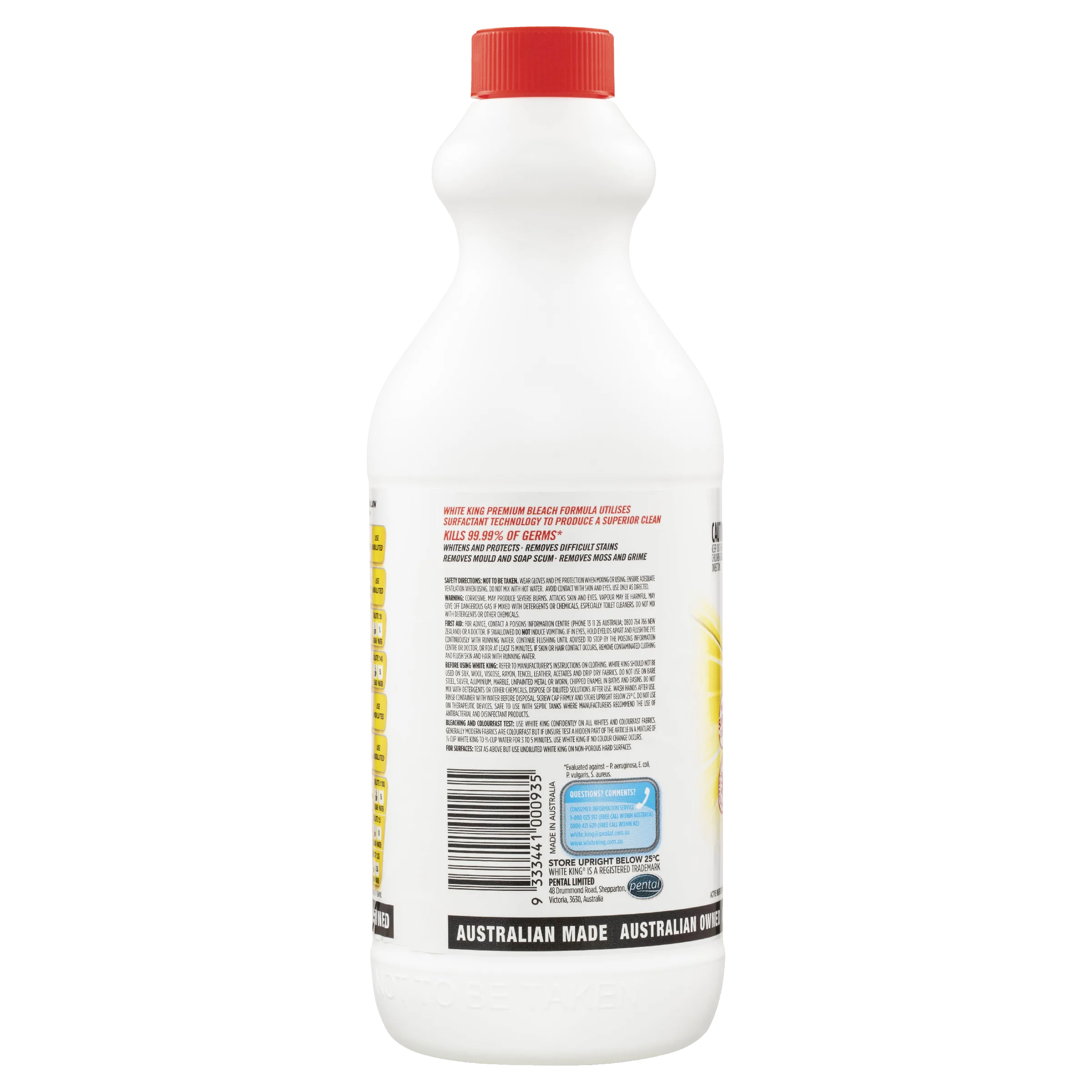 White King Bleach Lemon 1.25L - Image 3