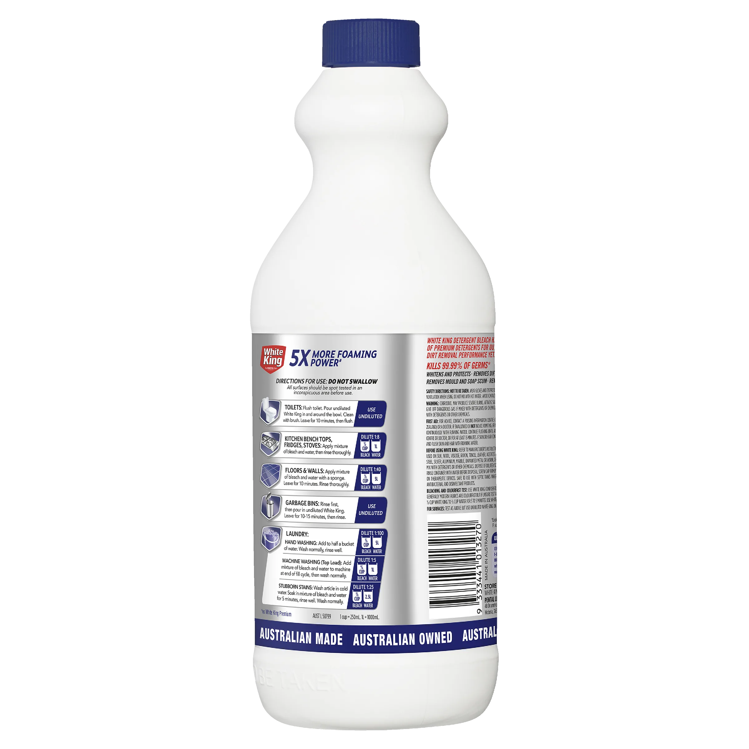 White King Detergent Bleach 1.25L - Image 3