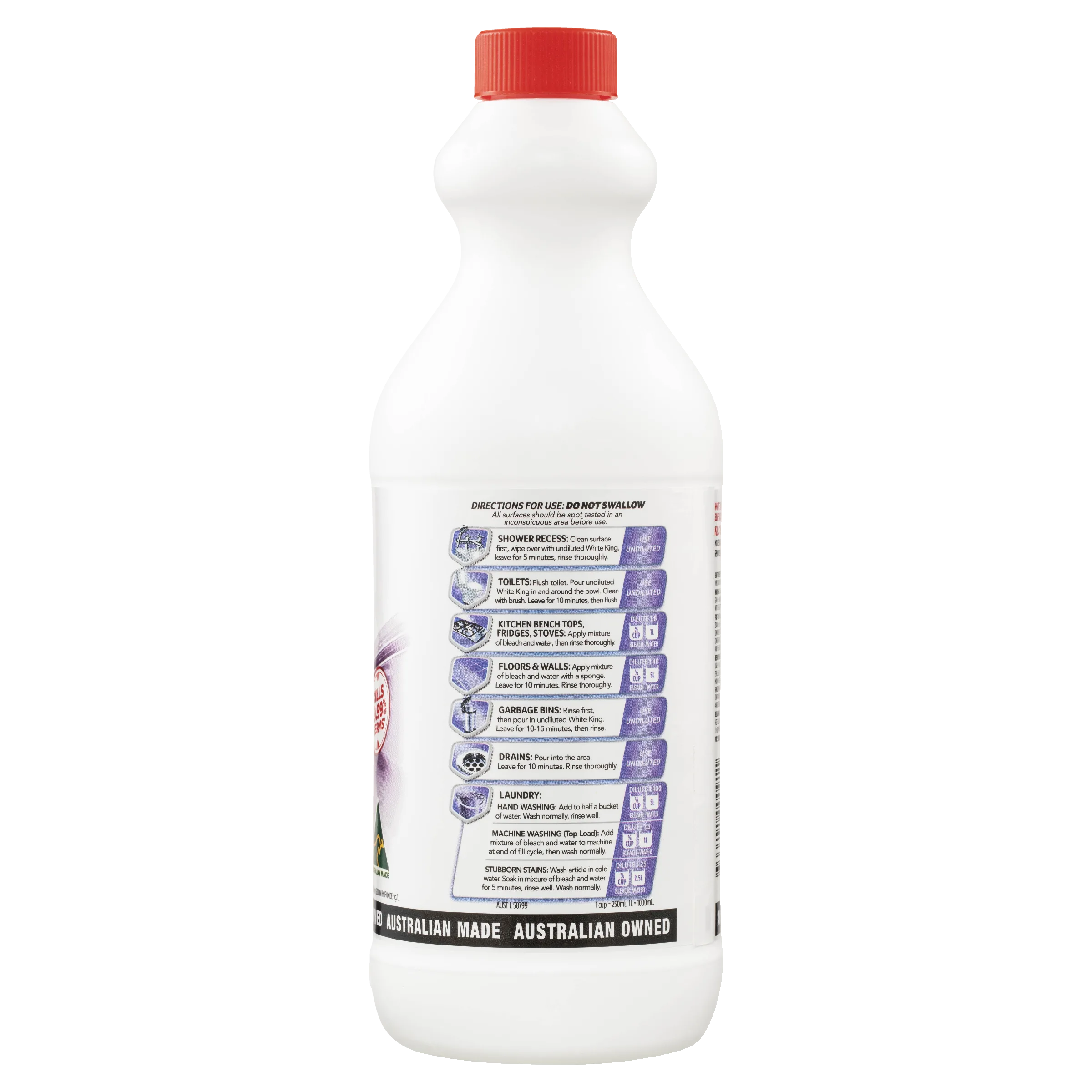 White King Bleach Lavender 1.25L - Image 4