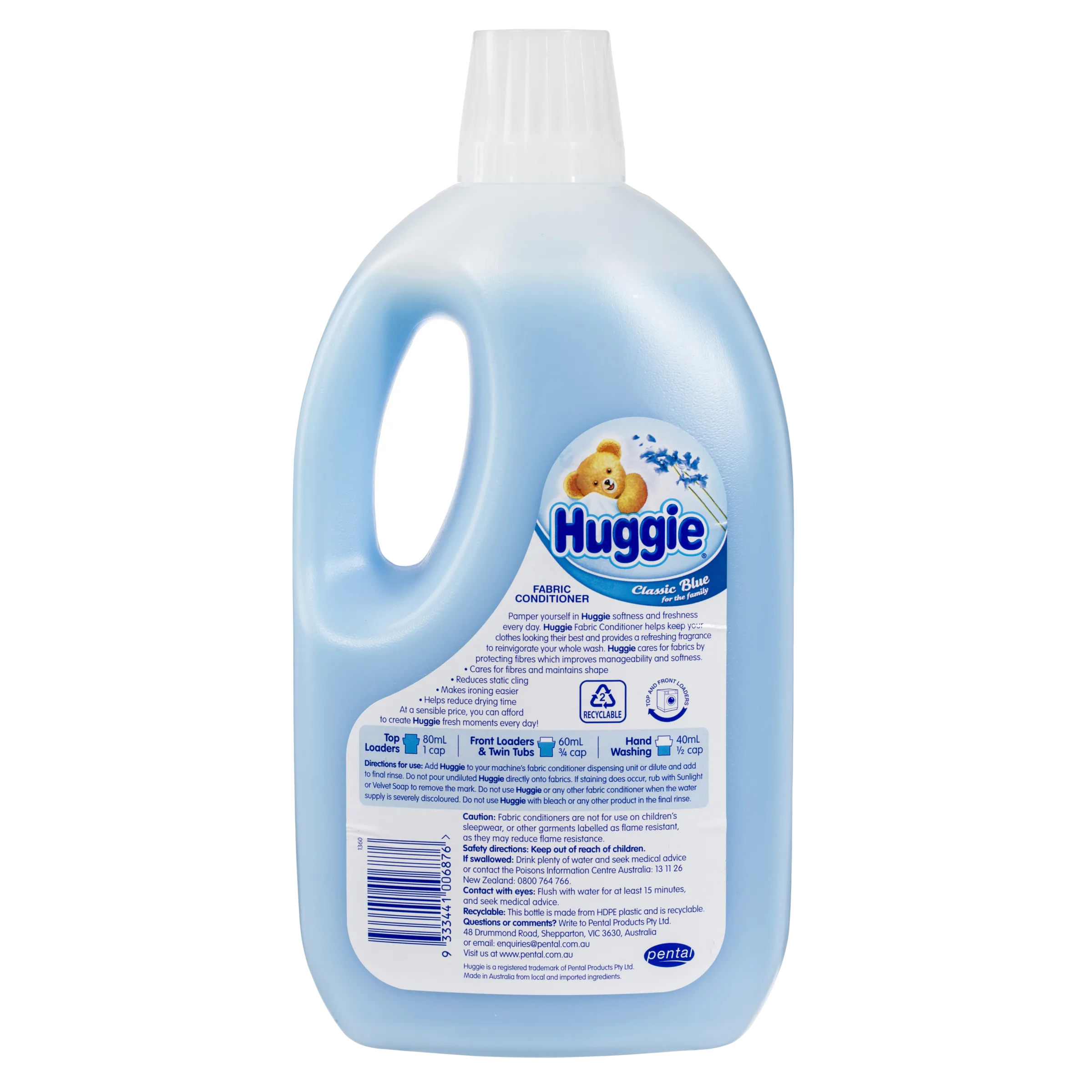 Huggie Classic Blue Fabric Softener 2 Litre - Image 3