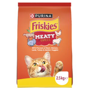 Friskies Adult Meaty Grills Dry Cat Food 2.5kg