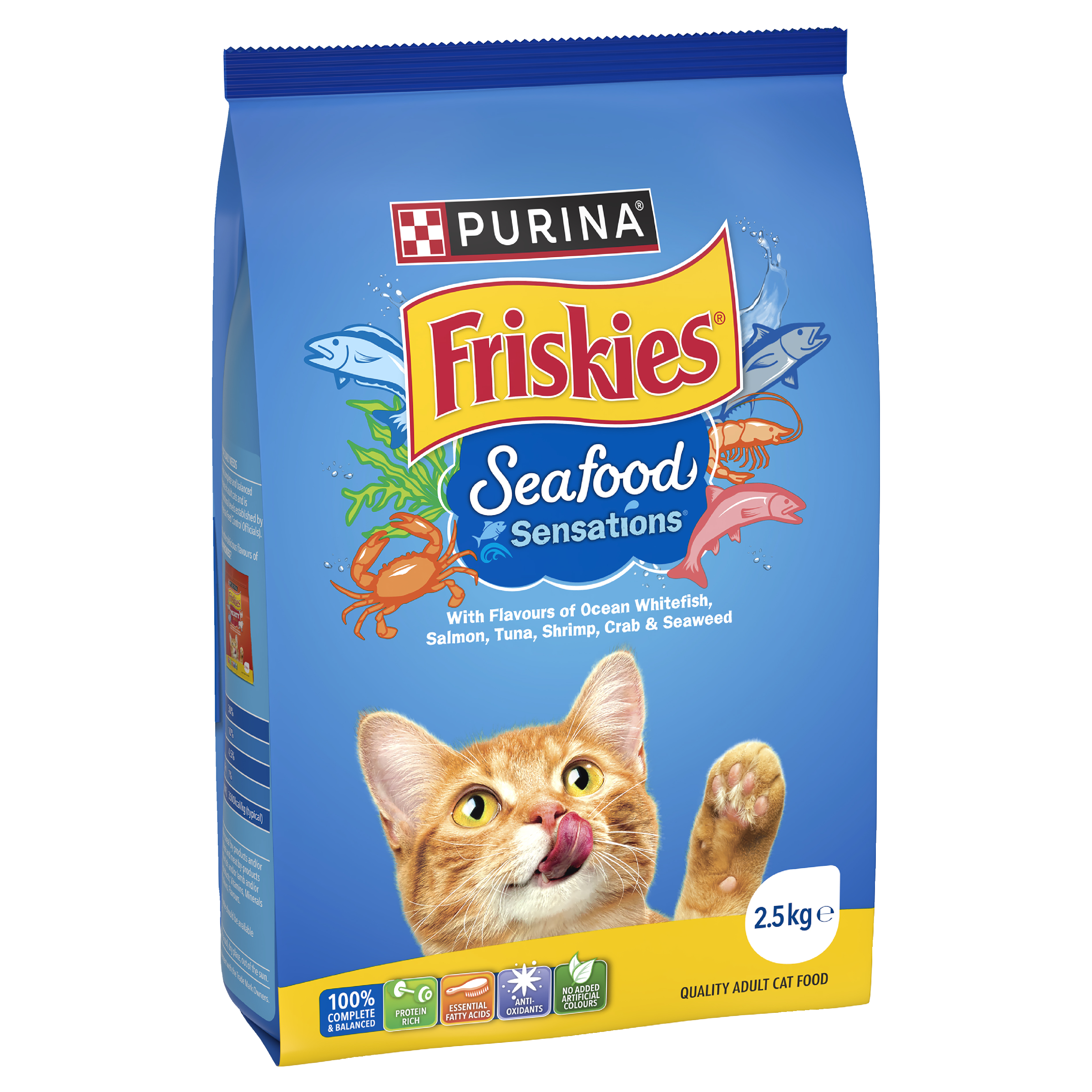 Friskies Adult Seafood Sensations Dry Cat Food 2.5kg - Image 14