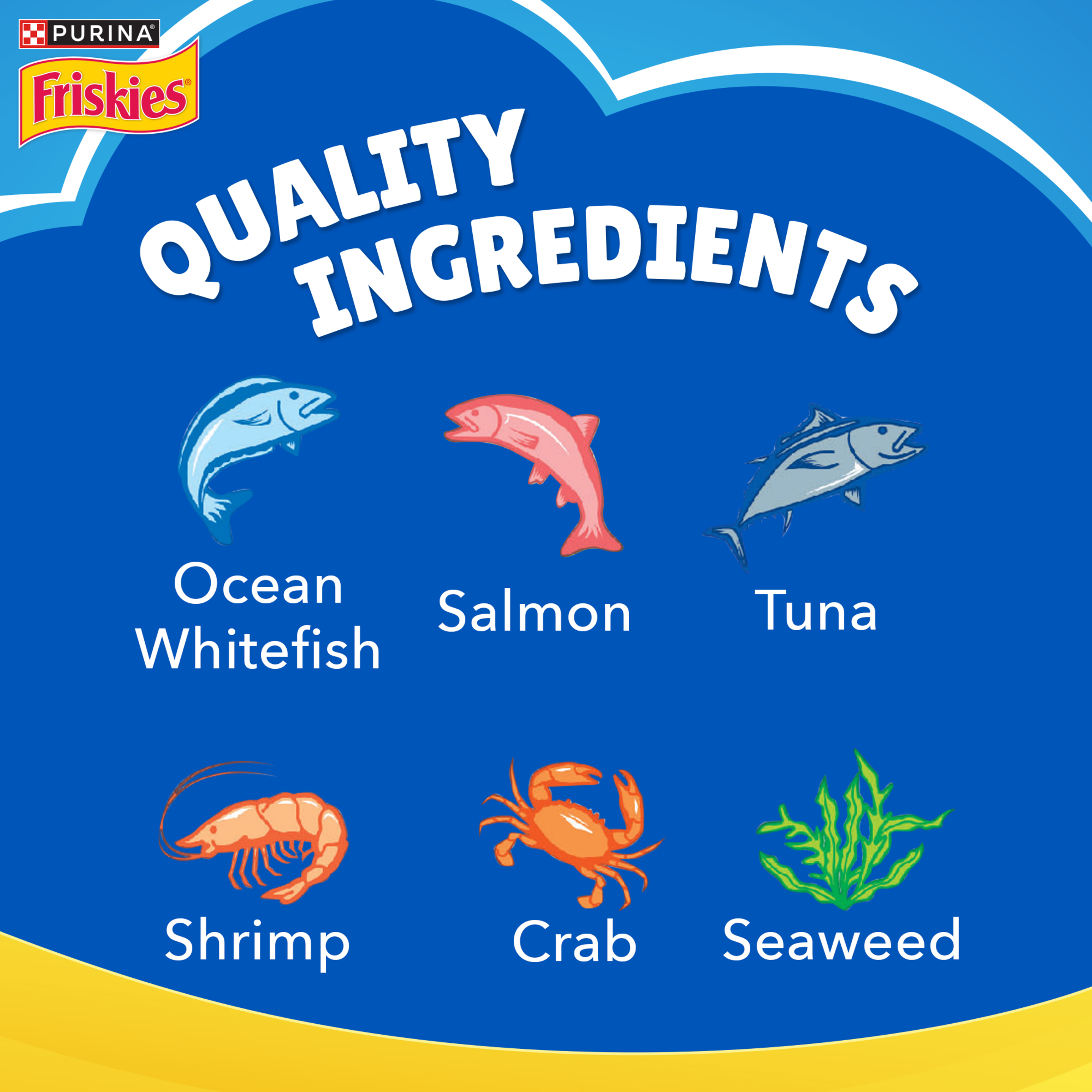 Friskies Adult Seafood Sensations Dry Cat Food 2.5kg - Image 4