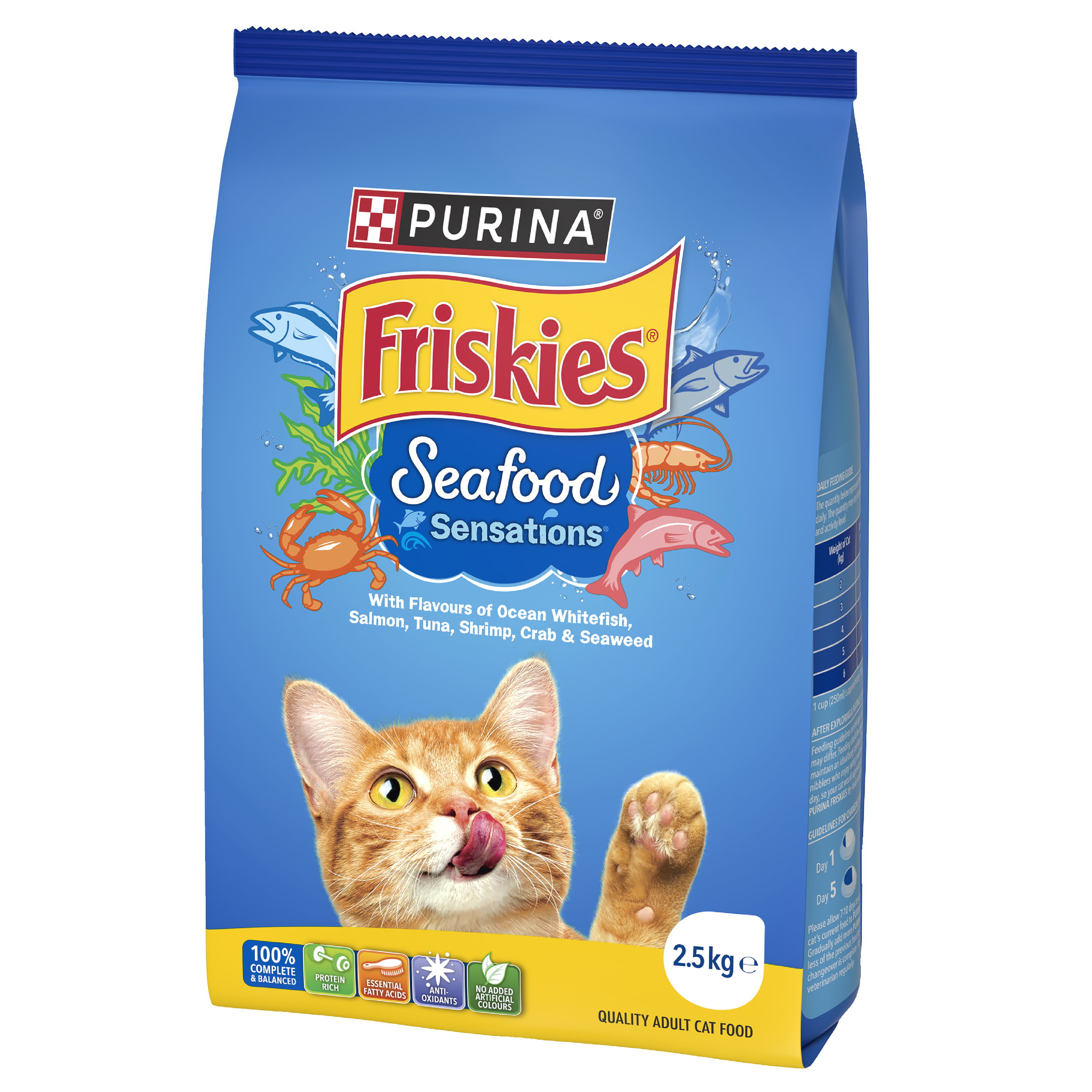 Friskies Adult Seafood Sensations Dry Cat Food 2.5kg - Image 3