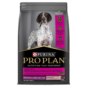 PRO PLAN Adult Sensitive Skin & Stomach Medium & Large Breed Dry Dog Food 3kg