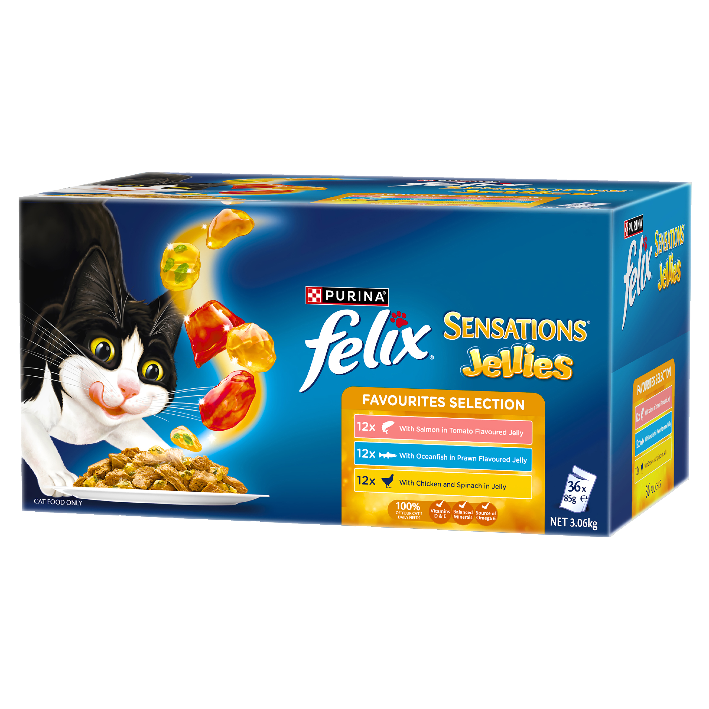 FELIX Adult Sensations® Jellies Favourites Selection Wet Cat Food 36x85g - Image 4