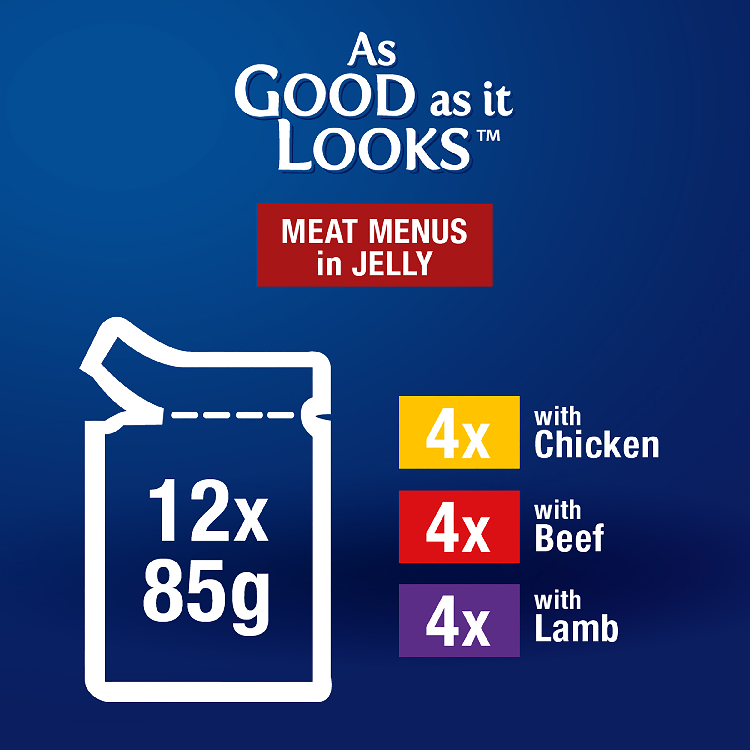 FELIX Adult As Good as it Looks™ Meat Menus in Jelly Wet Cat Food 12 x 85g - Image 6
