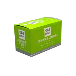 Tea Tonic - Lemon Myrtle & Ginger Tea - 20 Teabags Box Organic