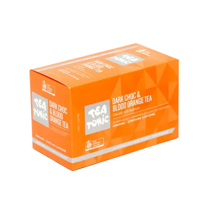Tea Tonic - Blood Orange & Dark Chocolate Tea - 20 Teabags Box Organic