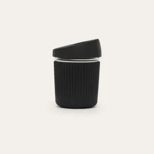 Reusable Glass Coffee Cup | Liquorice 8oz