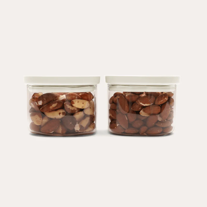 Newrybar Square Glass Pantry Jars | 2pk 500ml