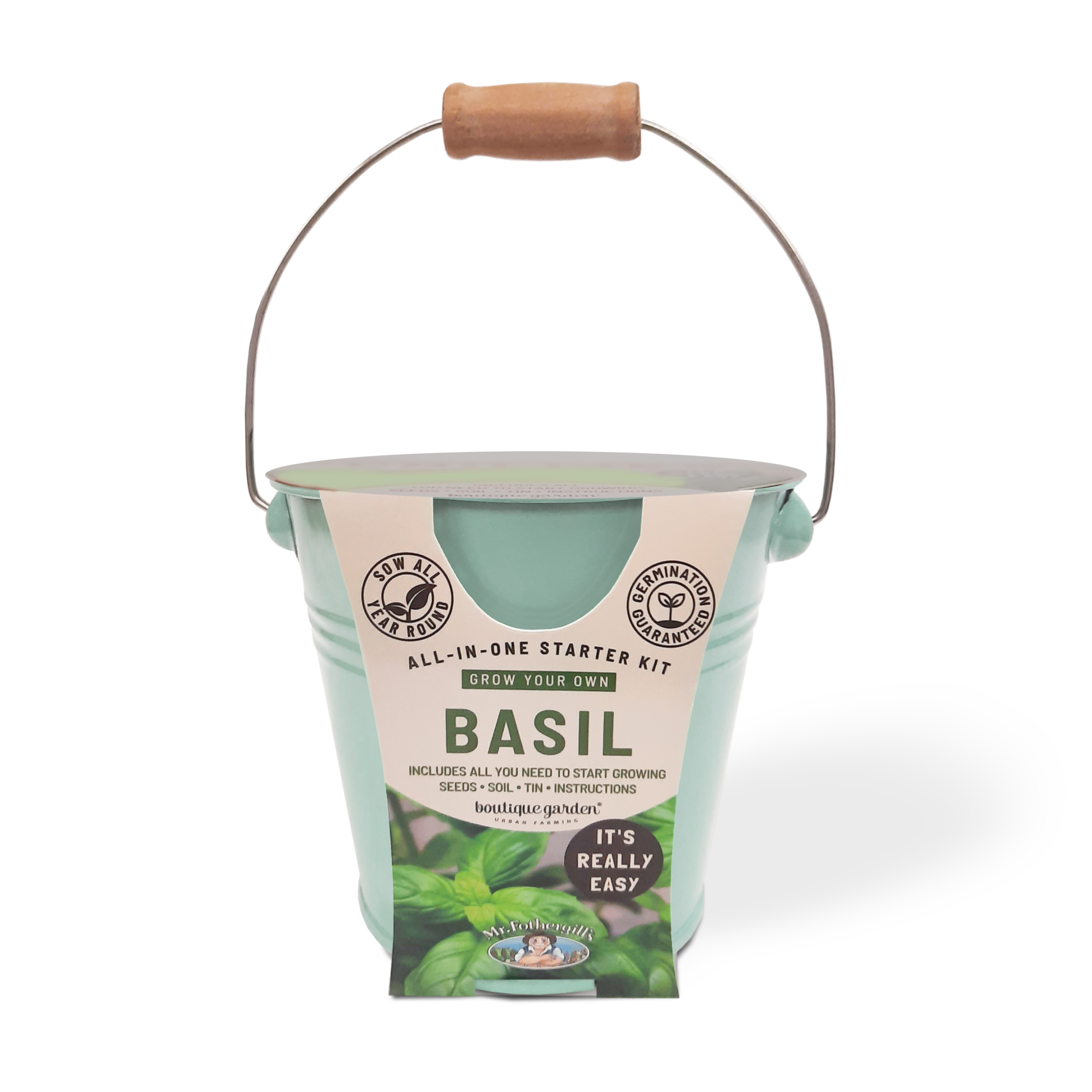 Basil Seed Round Tin Grow Kit