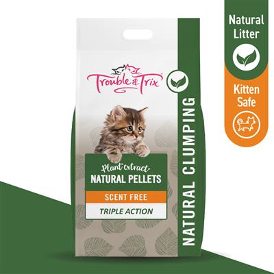 Trouble and Trix Natural Tofu Cat Litter Pellets 10 Litres
