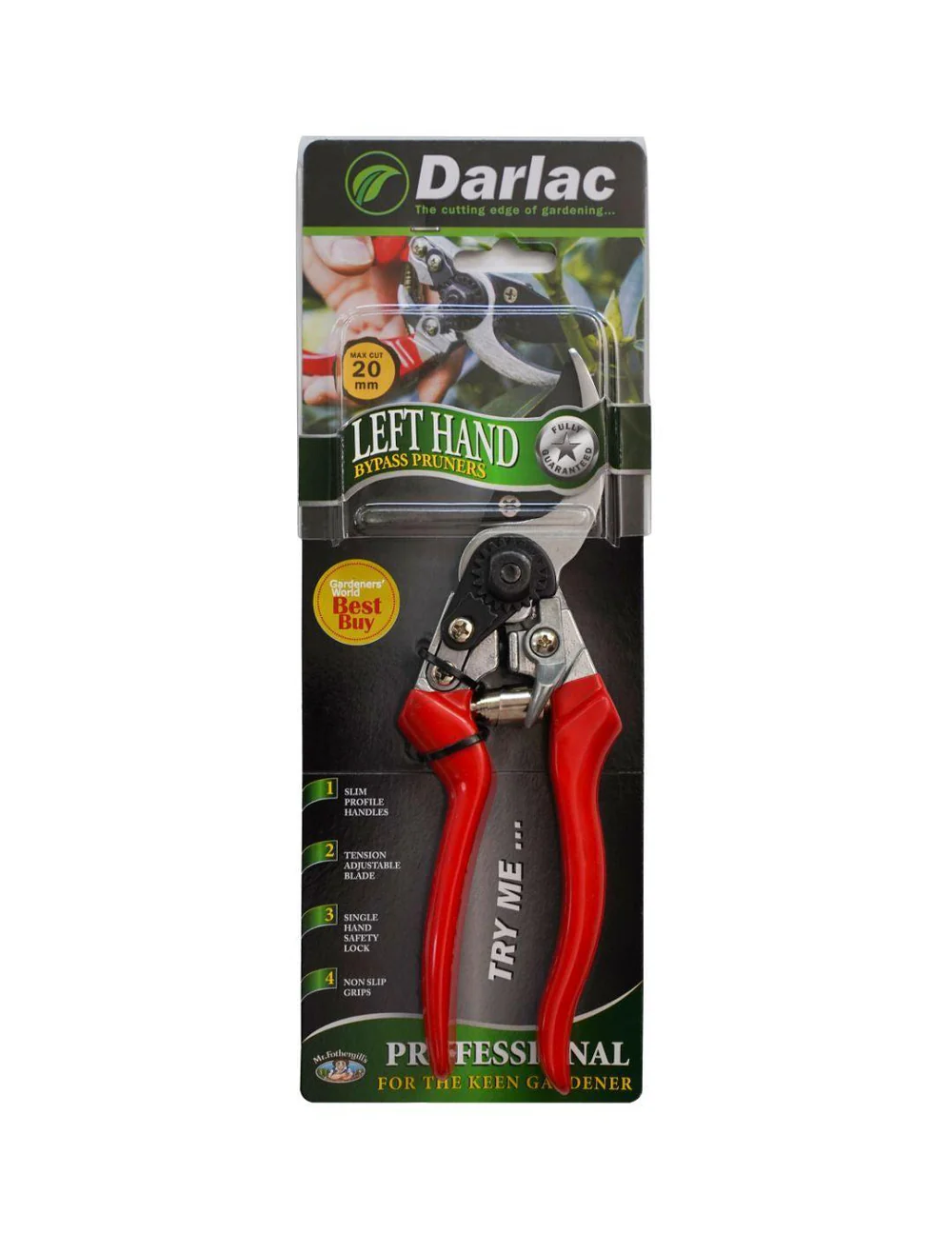 Darlac Professional Left Hand Bypass Pruner Secateurs - Image 2