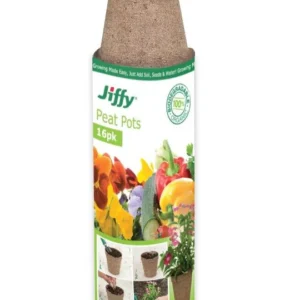 Jiffy 8cm Round Peat Pots (16 pots)