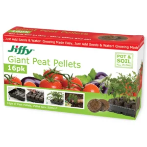 Jiffy Giant 50mm peat pellets (box of 16)