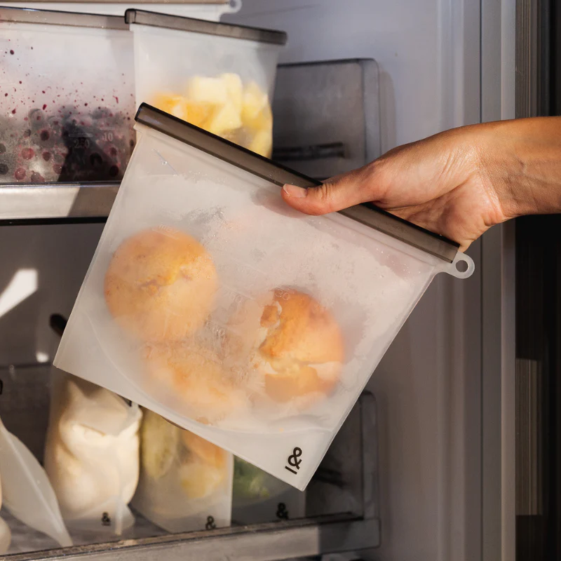 Silicone Food Pouch Set | Mixed Sizes 7pk - Image 3