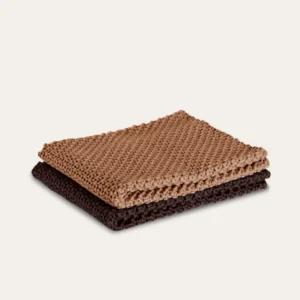 Knitted Dishcloths - Praline & Cocoa