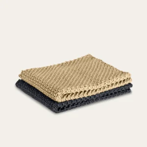 Knitted Dishcloths - Midnight & Macadamia