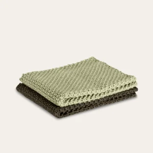Knitted Dishcloths - Pine & Pistachio