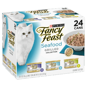 FANCY FEAST Adult Classic Seafood Grilled Collection Wet Cat Food 24 x 85g